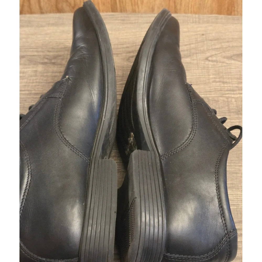 Clarks Tilden Plain Toe Oxford Dress Shoes Men's Size 9.5 Black